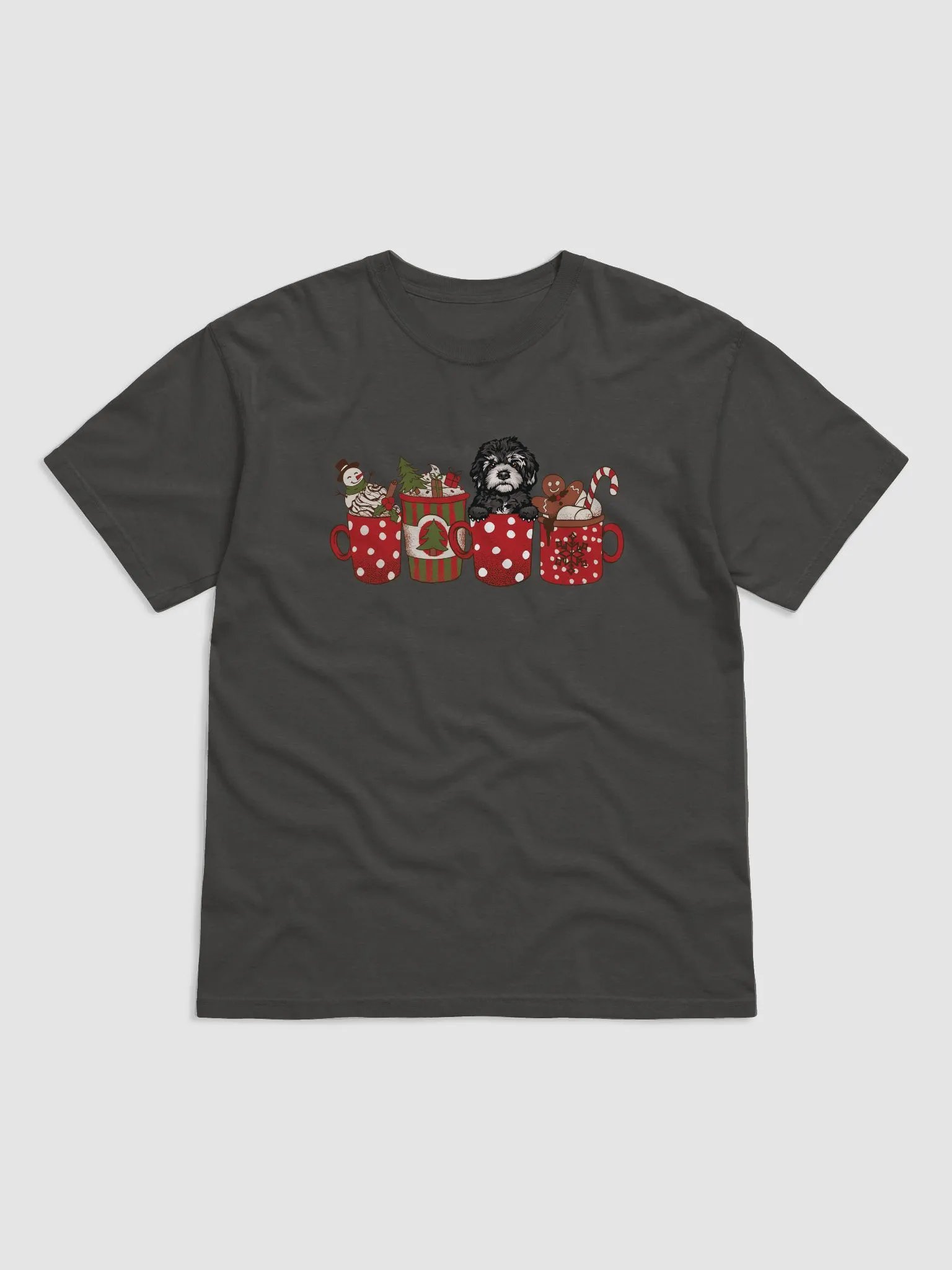 Cute Cavapoo in a Christmas Cup T-Shirt | Funny Christmas Pup in a Cup product image (24)