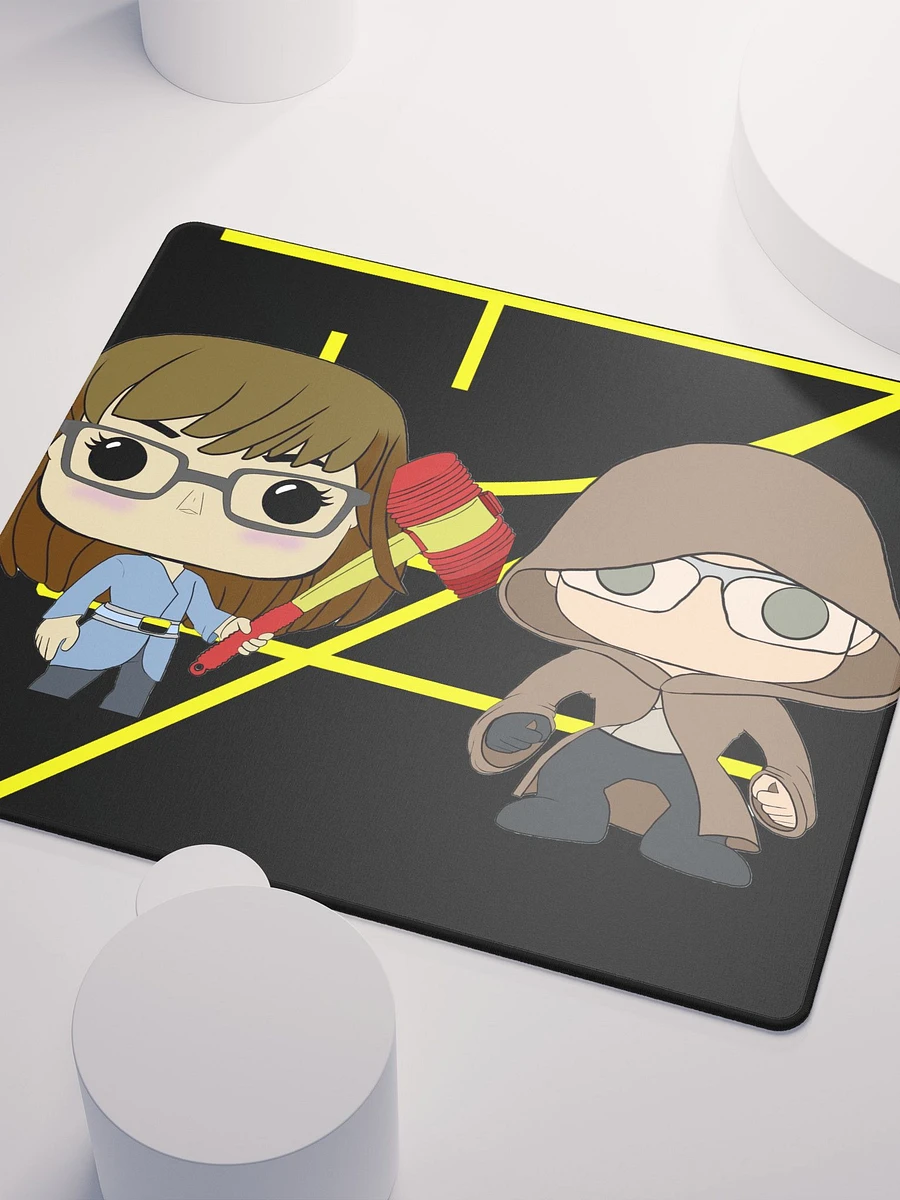 Critter Cuddler and Dorn_Geek Square Gaming Mousepad product image (3)