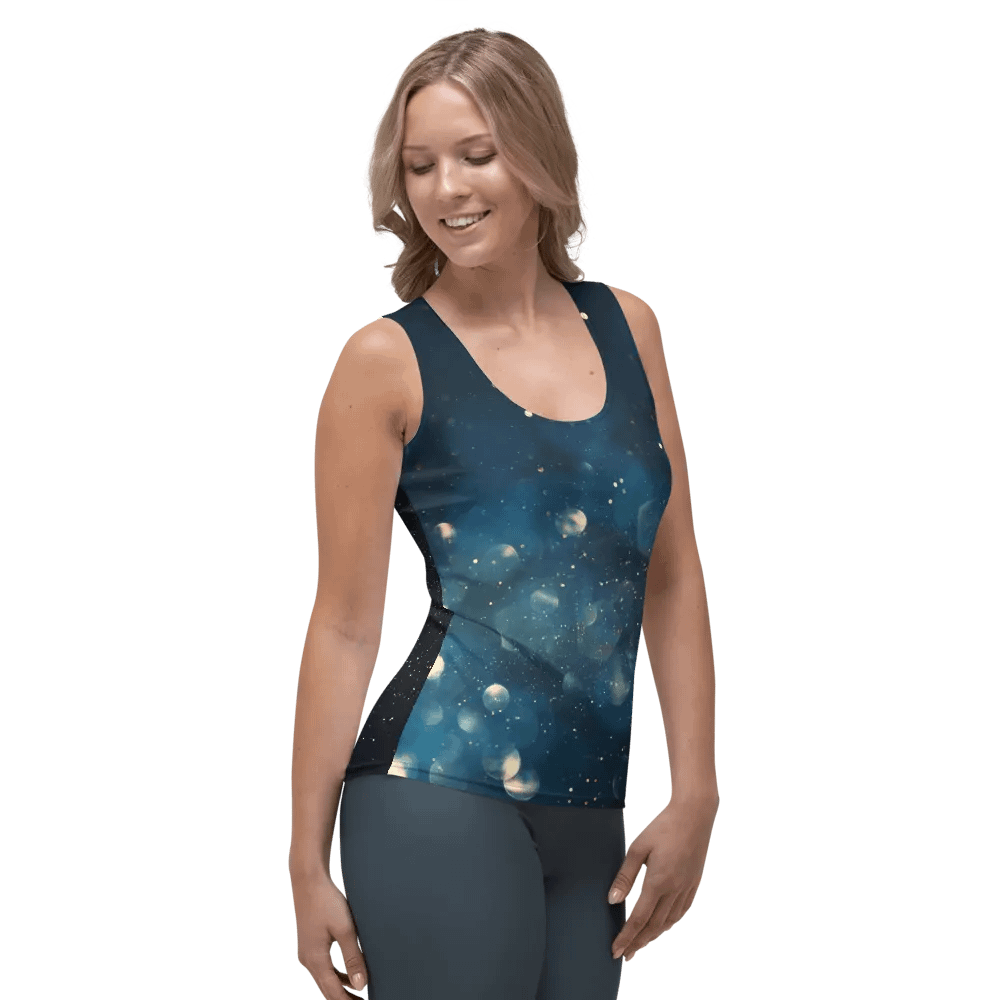 Starry Night Fitted Tank Top product image (9)