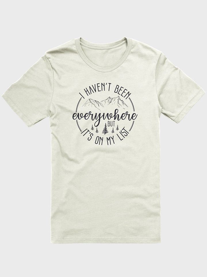 Haven't Been Everywhere - But on my List Light Unisex Jersey Short Sleeve Tee product image (10)