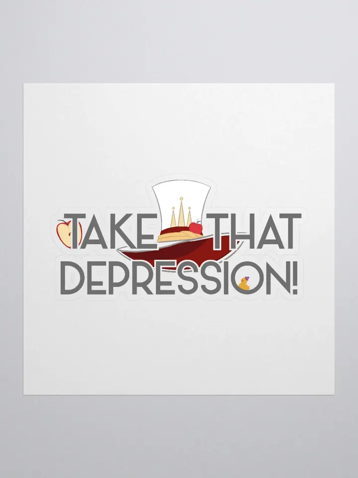 Take That, Depression Sticker | Hazbin Hotel Lucifer-Inspired product image (2)