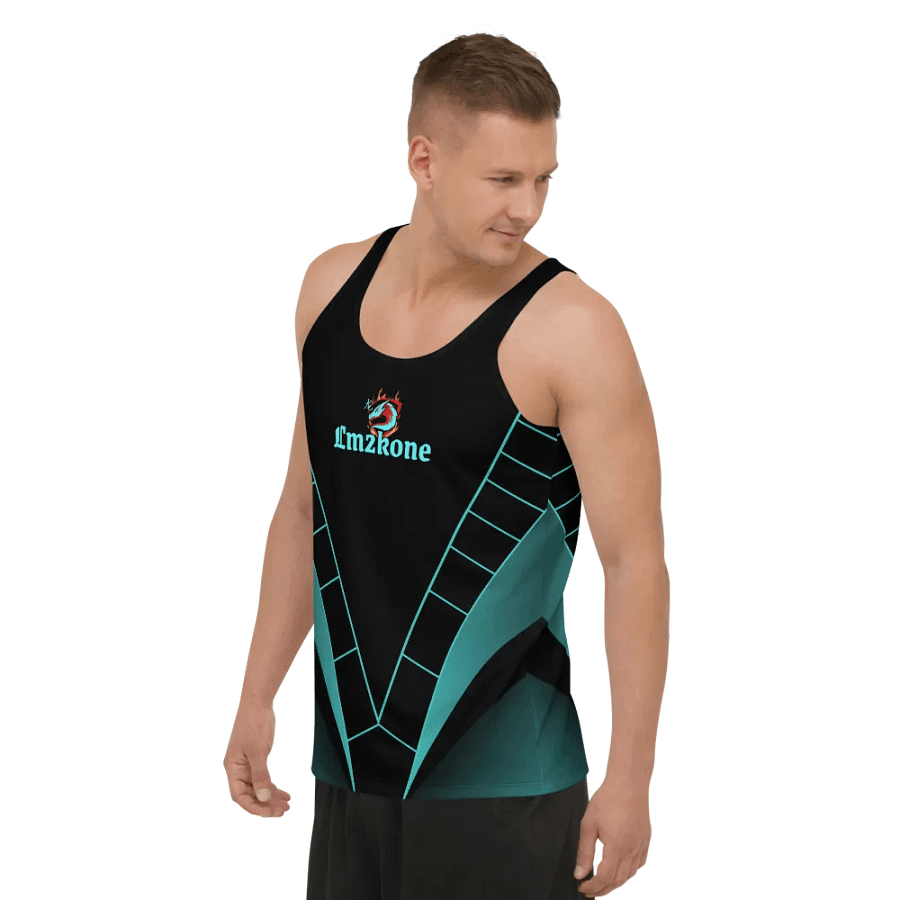 LM2Kone cyan - Customizable Tank Top - 5% elastane product image (9)