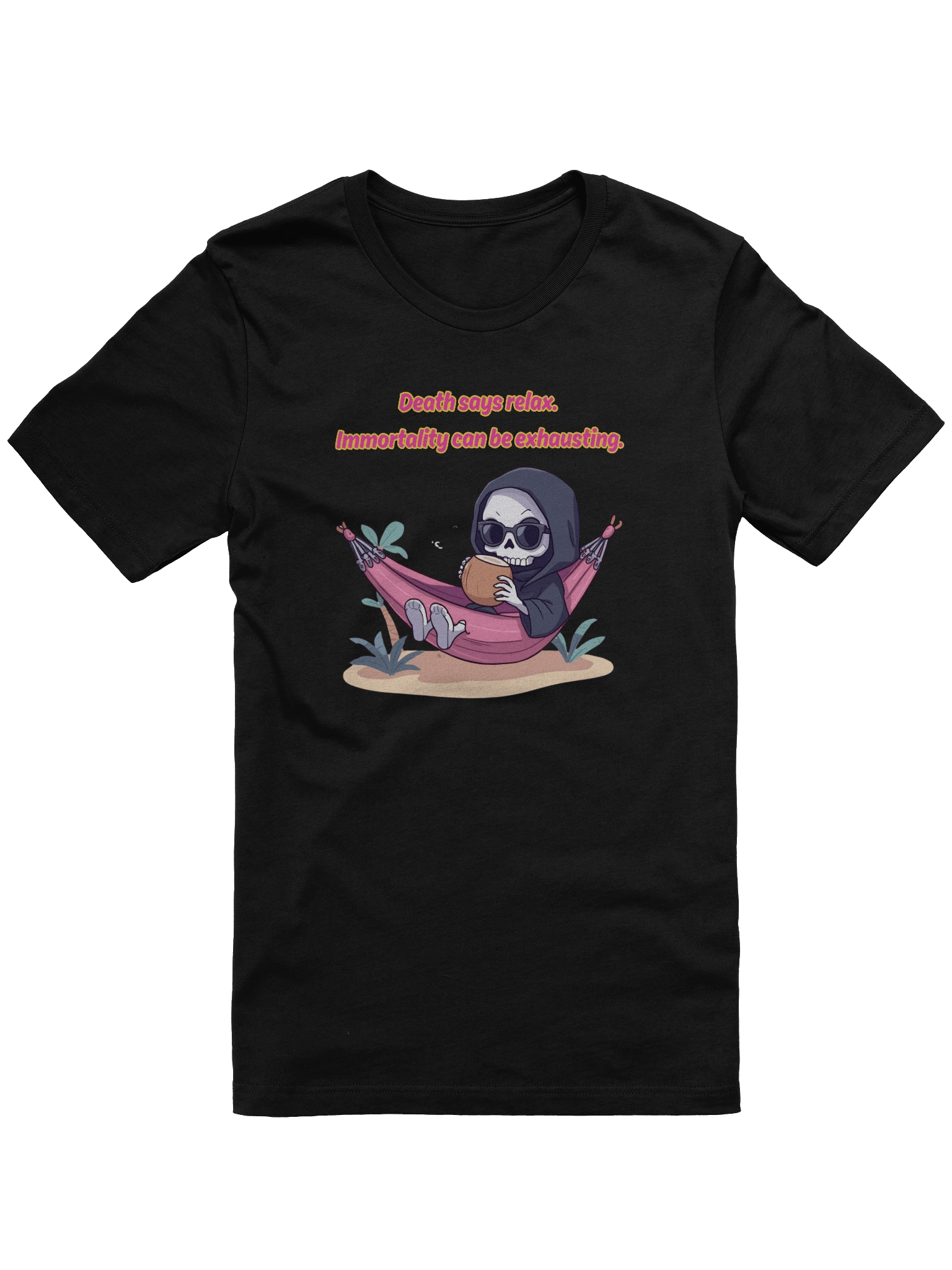 Death Says Relax Graphic Tee product image (3)
