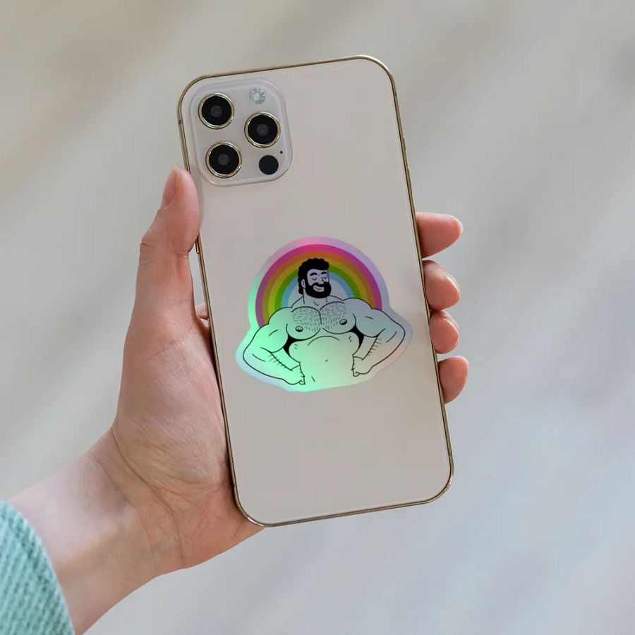 Rainbow Pride Holo Sticker product image (3)