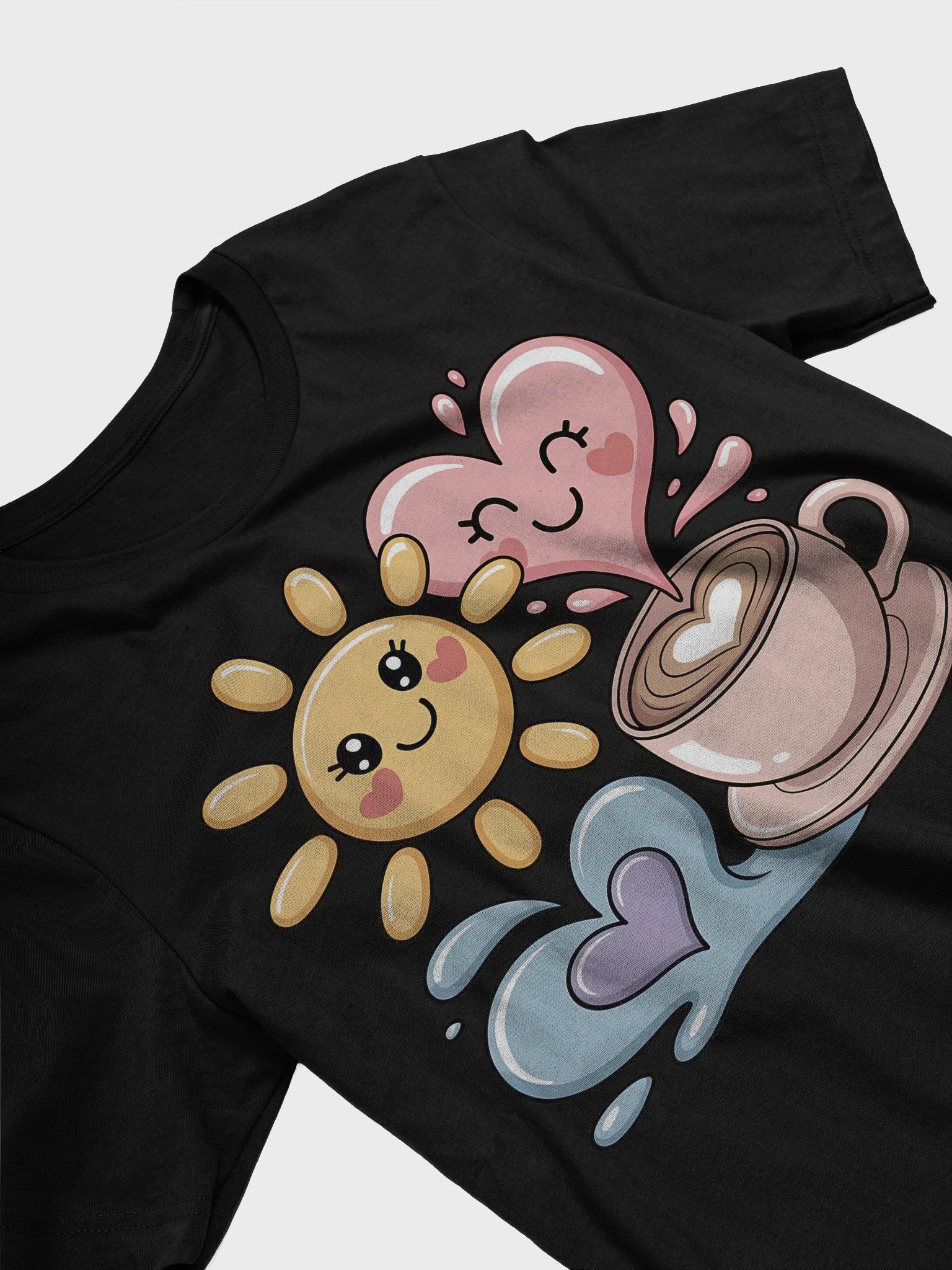 Cheerful Heart and Sun Coffee T-Shirt product image (28)