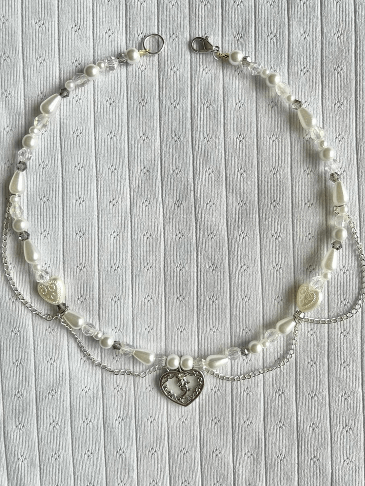 White Rose Necklace product image (1)