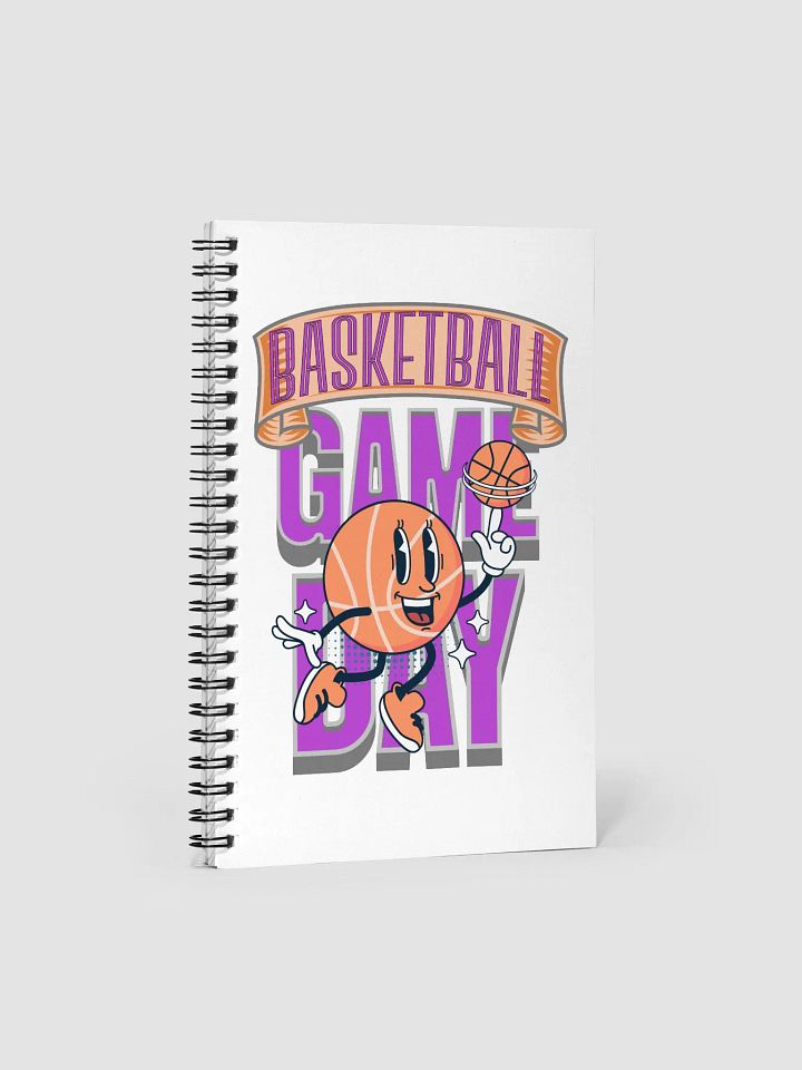 Game Day Basketball Cheerful Spiral Notebook product image (1)