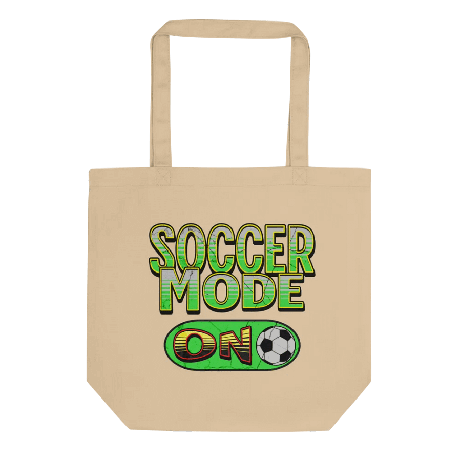 Soccer Mode On Eco Tote Bag product image (1)