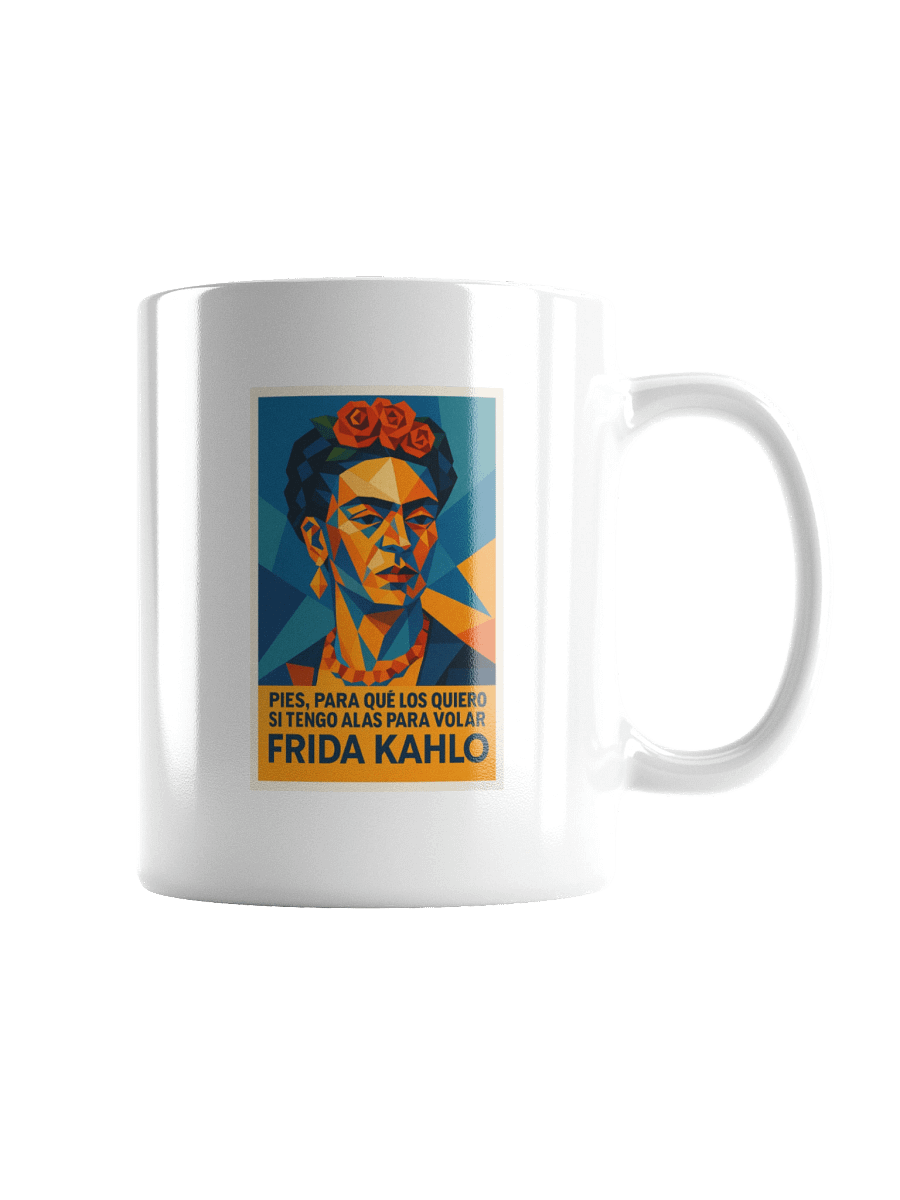 TAZA ultra-premium retrato cubista de Frida Kahlo estilo picasiano moderno product image (5)