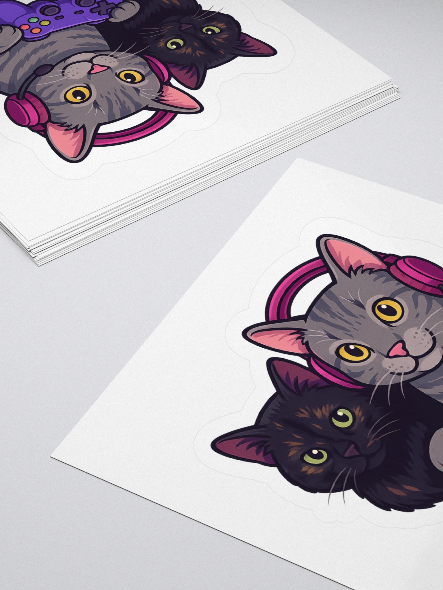 MISS_ROFL Gamer Cats Sticker product image (11)