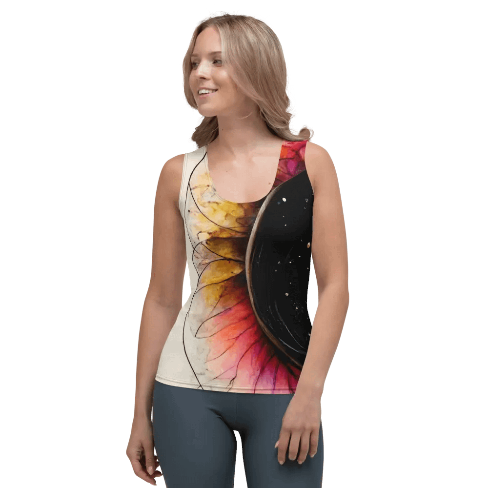 Cosmic Floral Vortex Women's Tank Top product image (1)