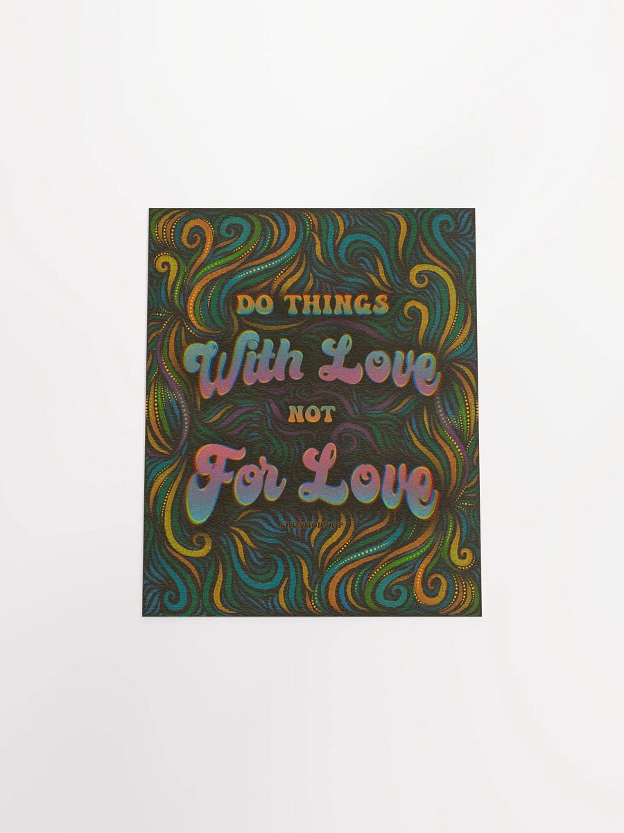 Matte Poster - With Love, Not For Love product image (8)