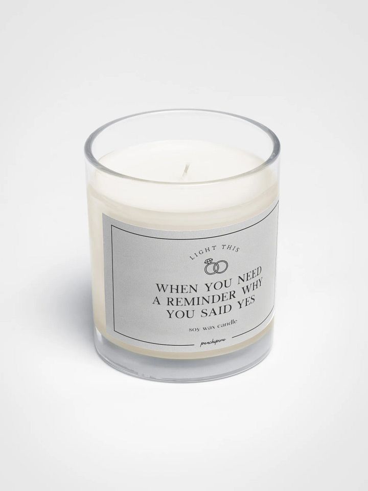 Marriage Humor Candle - Funny Wedding and Anniversary Gift product image (2)