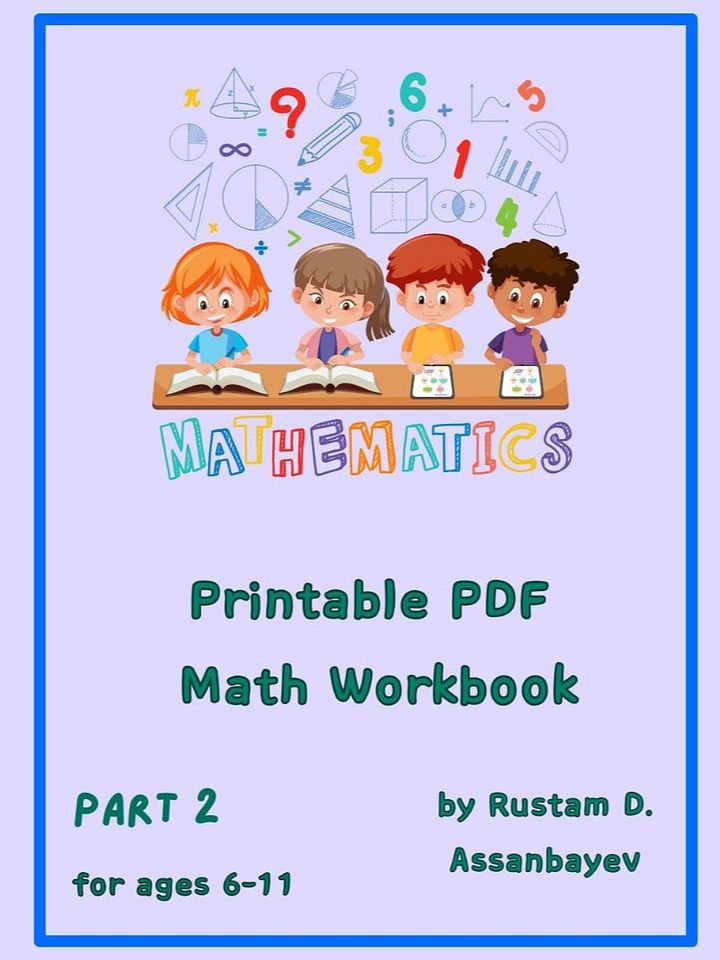 Printable Math Workbook Part 2 product image (1)