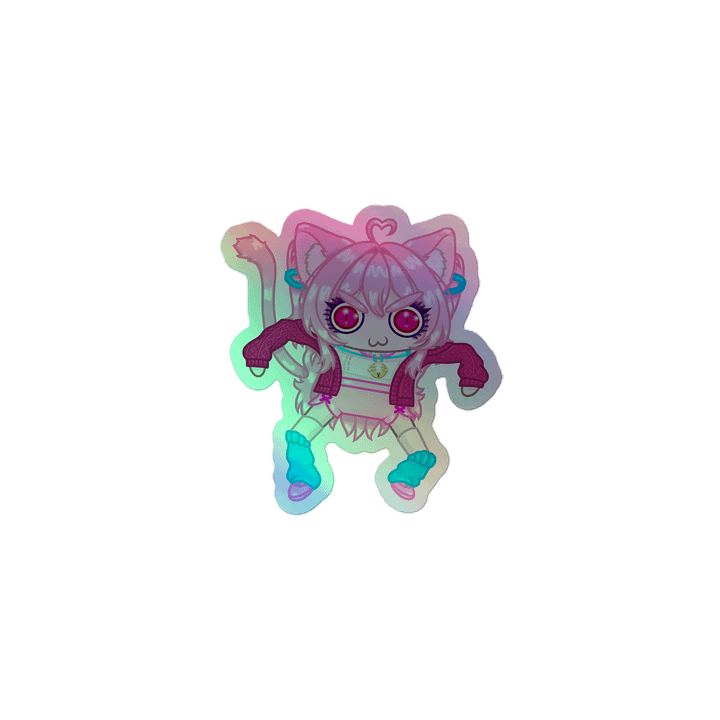 Kitty Gremlin Holographic Stickers product image (1)