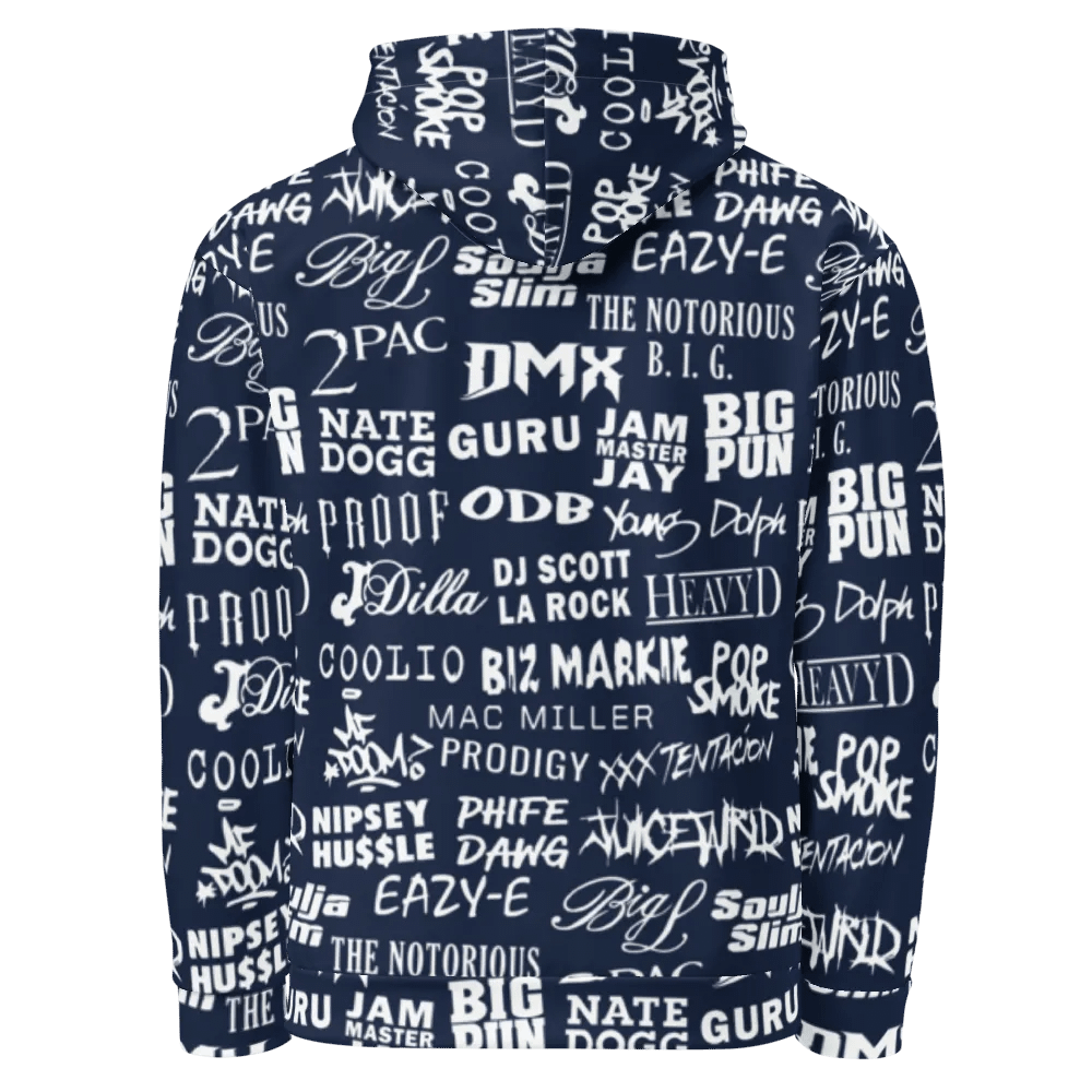 Never Forget - Hip-Hop Artists - BLUE - Unisex Hoodie product image (3)