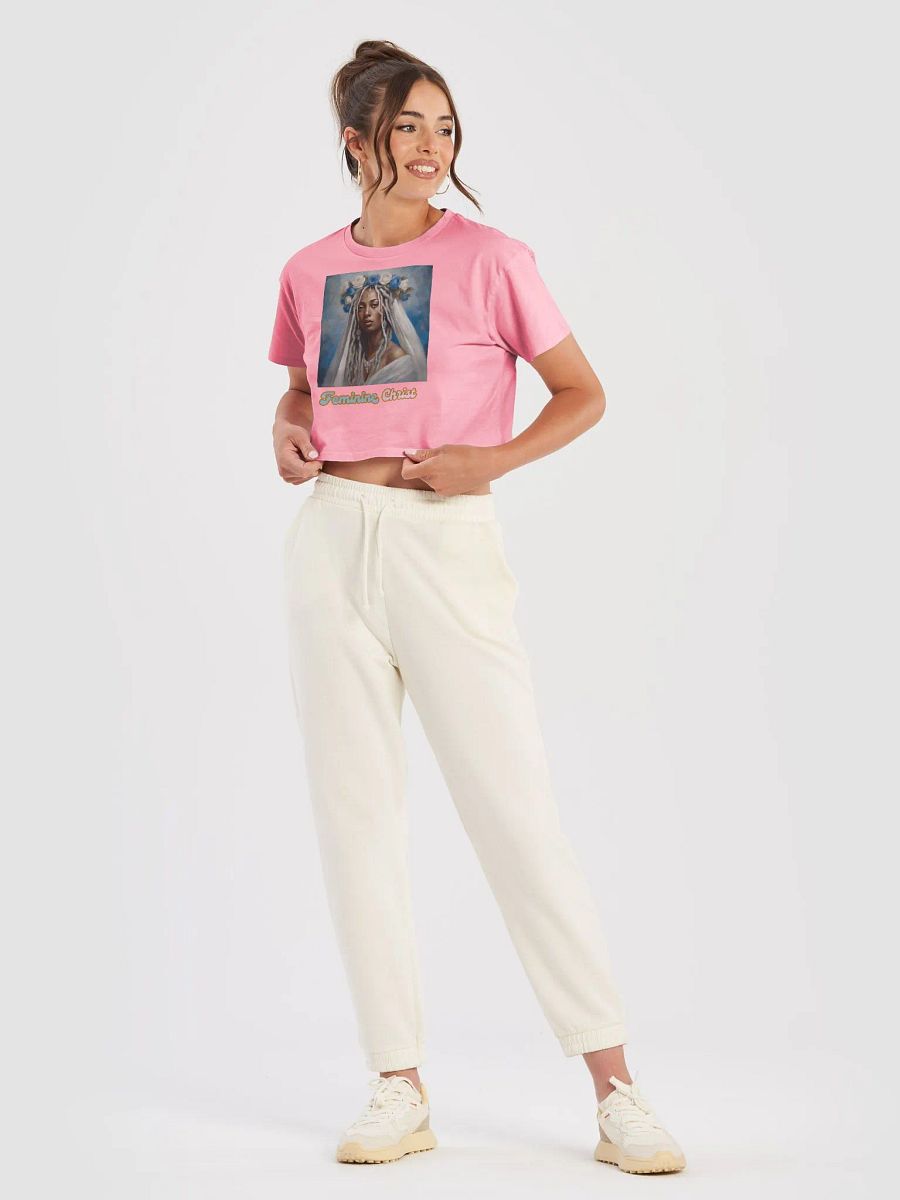 Feminine Christ with White Dreads Crop Top product image (33)