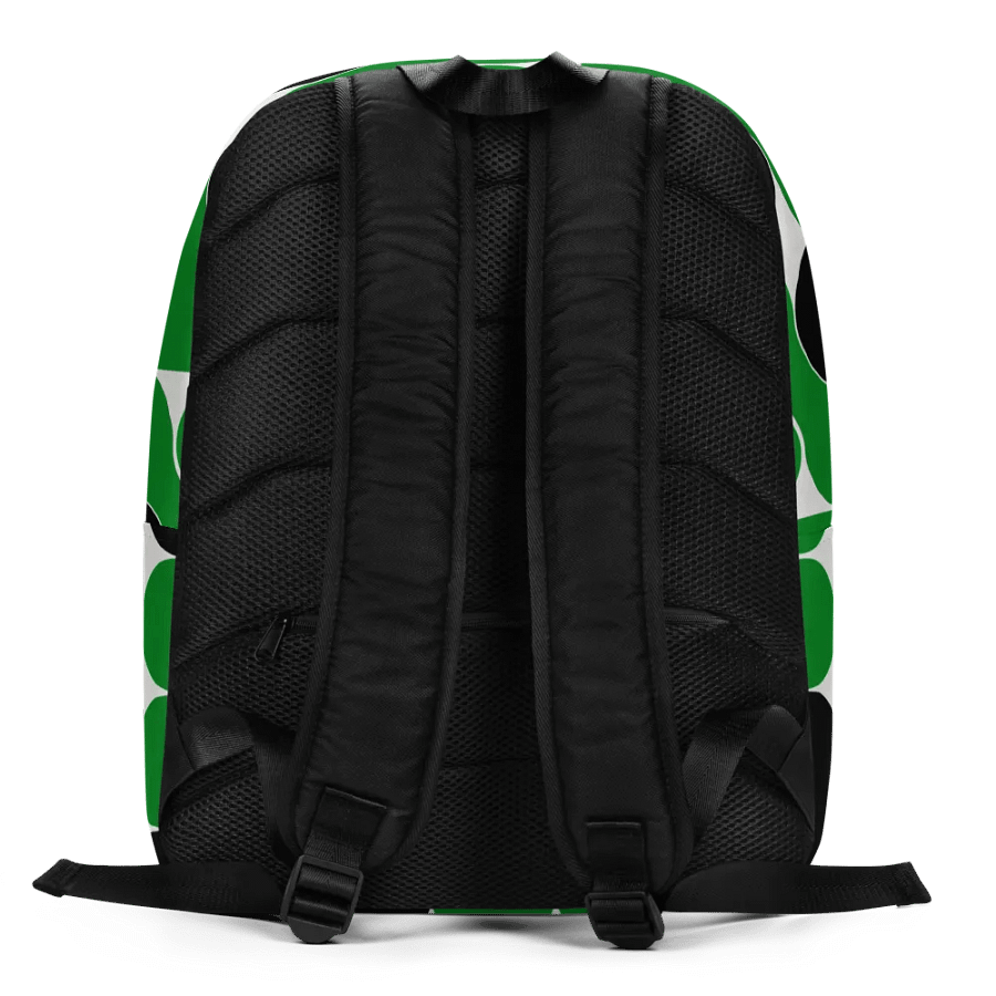 Green & Black Circles All-Over Print Minimalist Backpack product image (4)