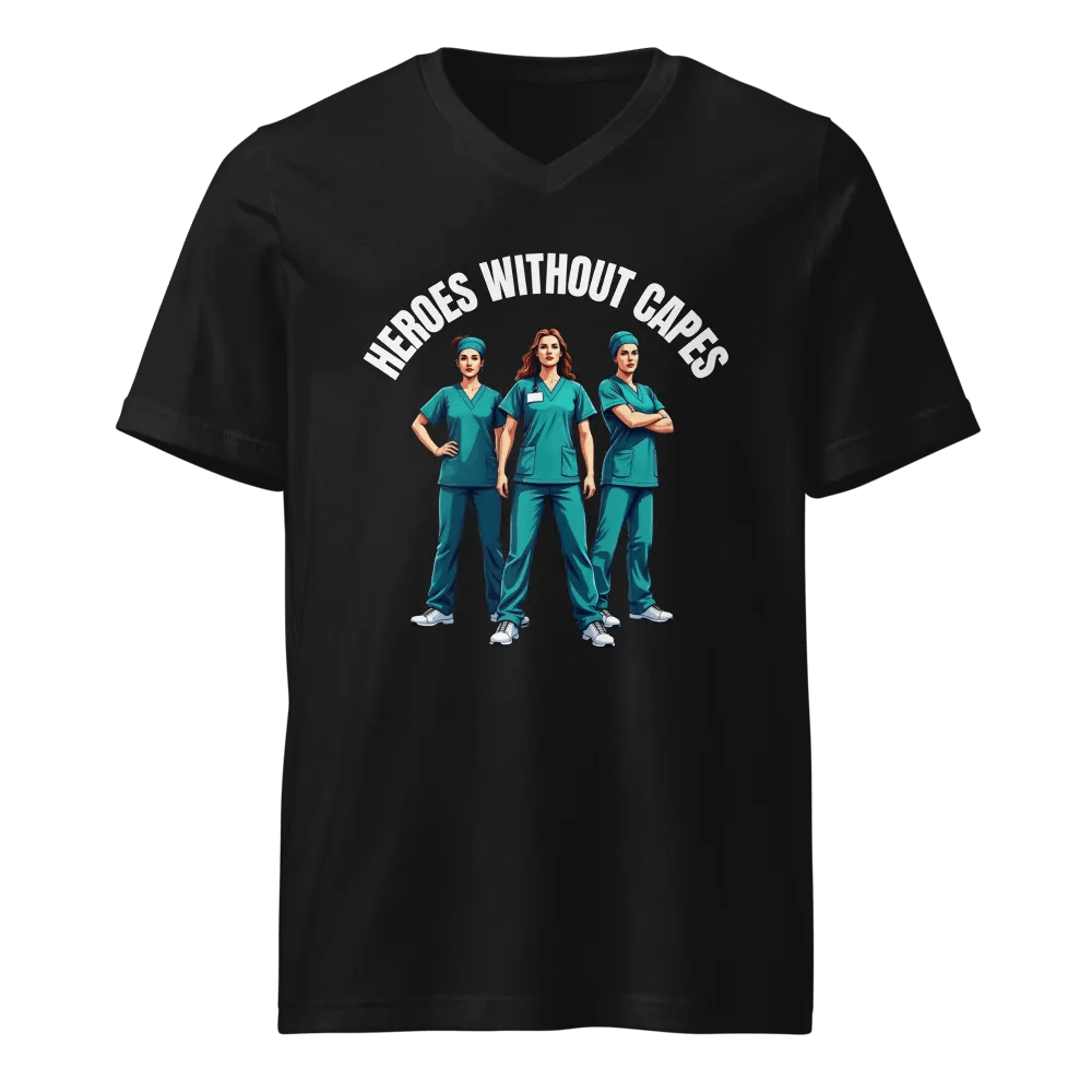 Heroes Without Capes V-Neck Tee product image (1)
