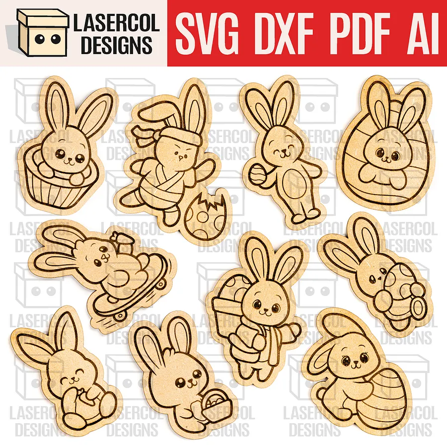 Easter Cutouts/Paint Kit Set 7 & Set 8 - Laser Cut Files product image (3)
