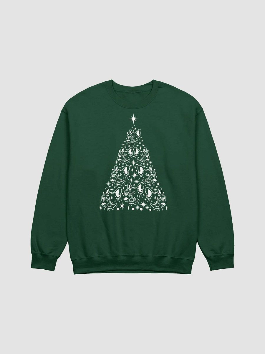 French Bulldog Christmas Tree Sweatshirt Design for Frenchie Paw-rents product image (13)