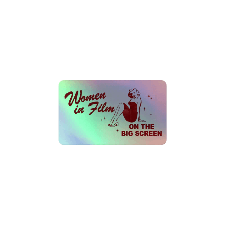 Wifs on the big screen holographic sticker product image (1)