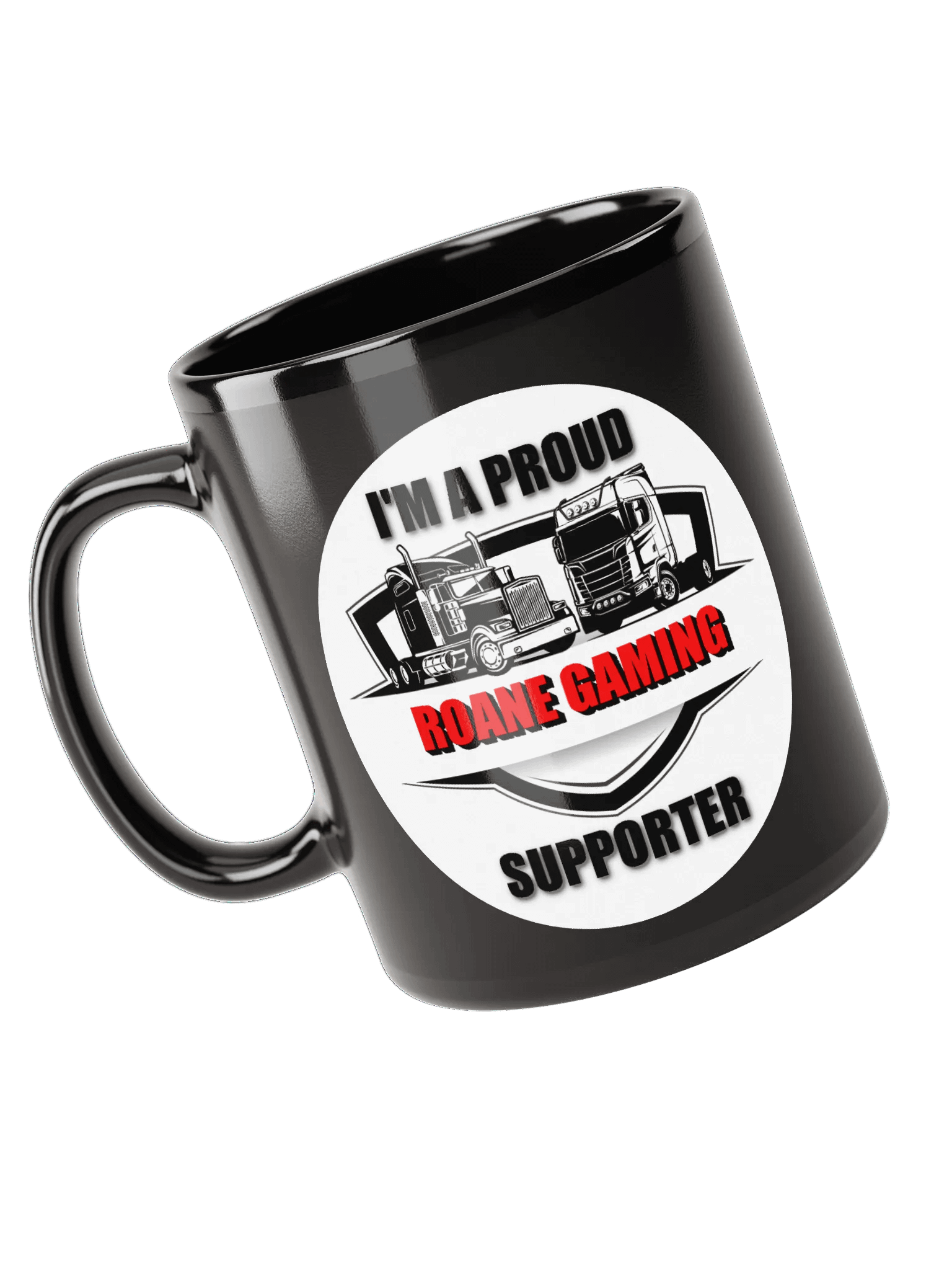 Roane Gaming Supporter Black Glossy Mug product image (3)