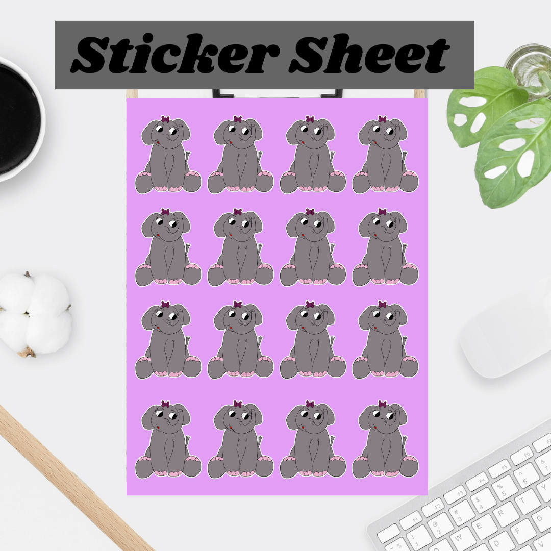 🐘 Cute Cartoon Elephant Printable Stationery Set – Stay Organized with a Touch of Whimsy! product image (5)