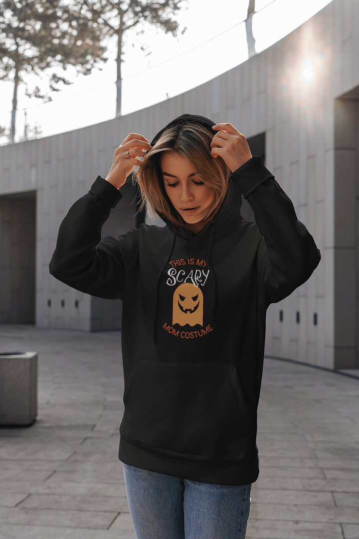 This is My Scary Mom Costume Playful Halloween Ghost Hoodie product image (1)