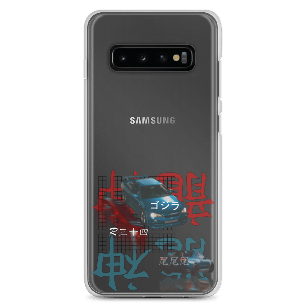 Japanese Script, Gojira R34 Grid (Black) | Phone Case S product image (1)