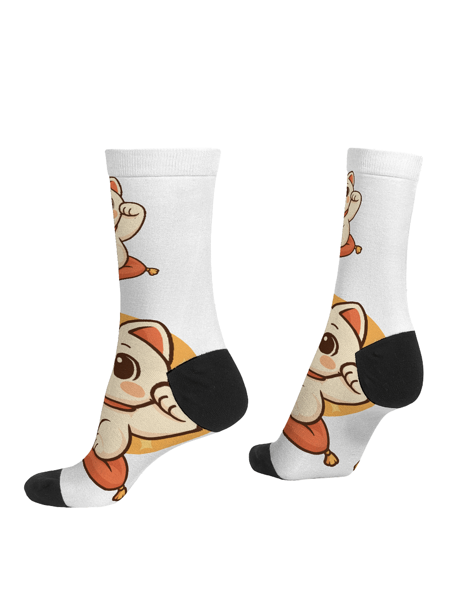 Lucky Cat Recycled Crew Socks product image (4)