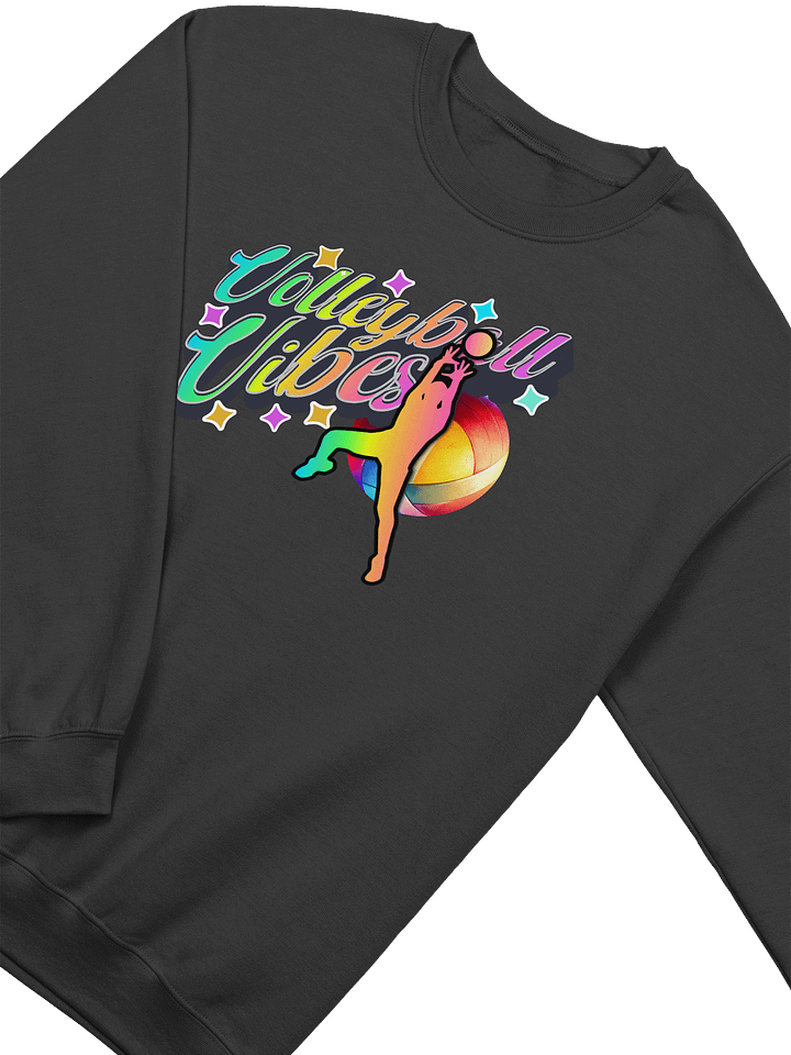 Volleyball Vibes Male Classic Crewneck Sweatshirt product image (2)