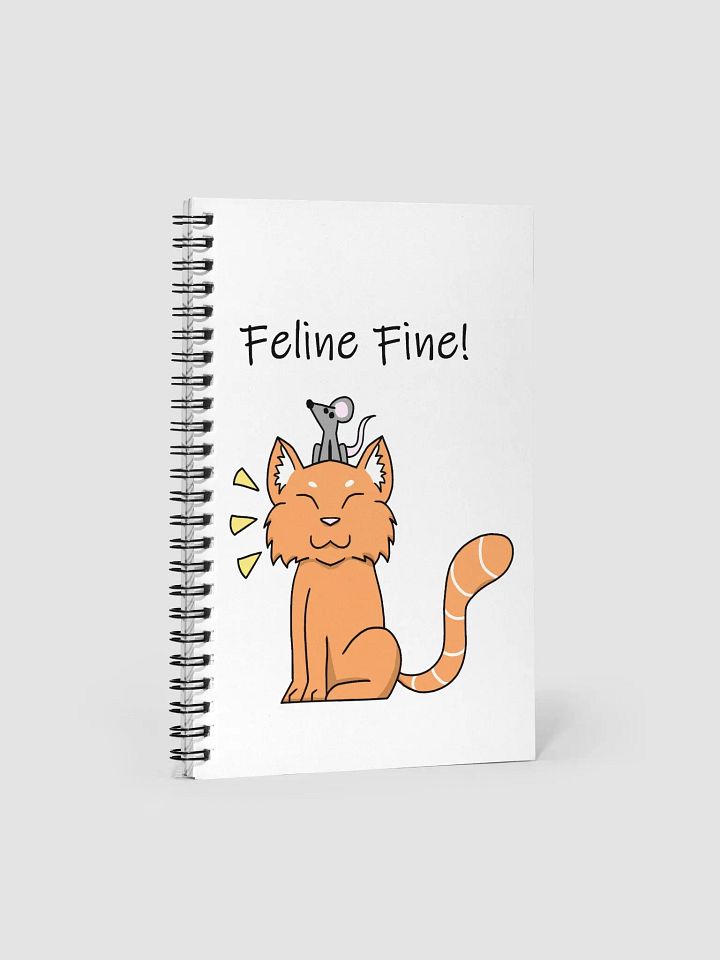Feline Fine Spiral Notebook product image (1)