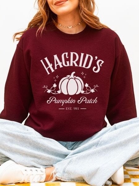 Hagrid Pumpkin Patch Minimalist Cozy Sweatshirt for Halloween product image (22)