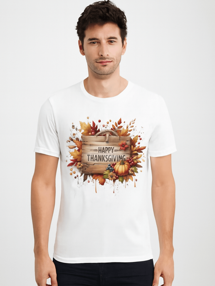 Autumn Harvest Happy Thanksgiving T-Shirt product image (1)