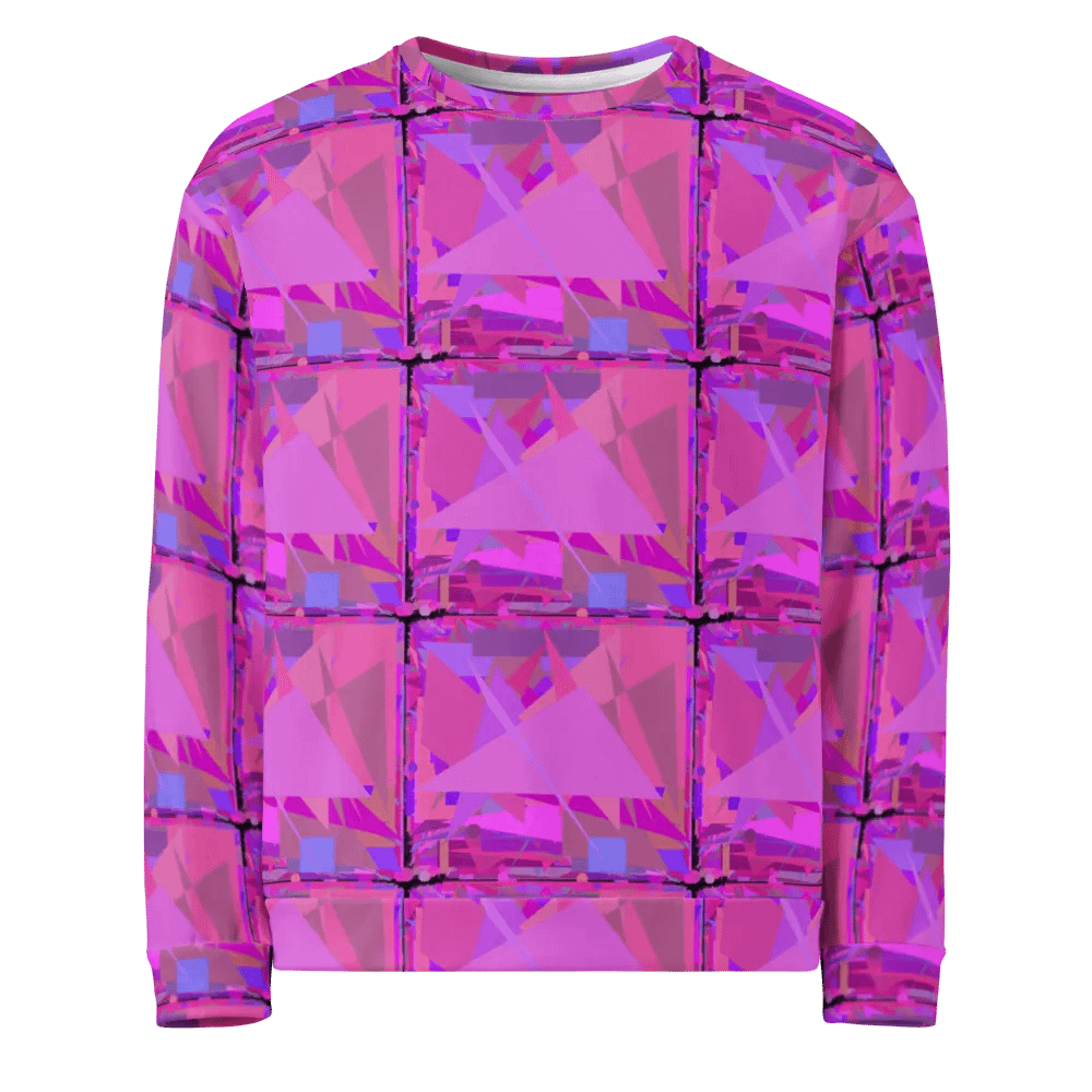 Anti AI Urban Camouflage Sweater - PINK (Unisex) product image (6)