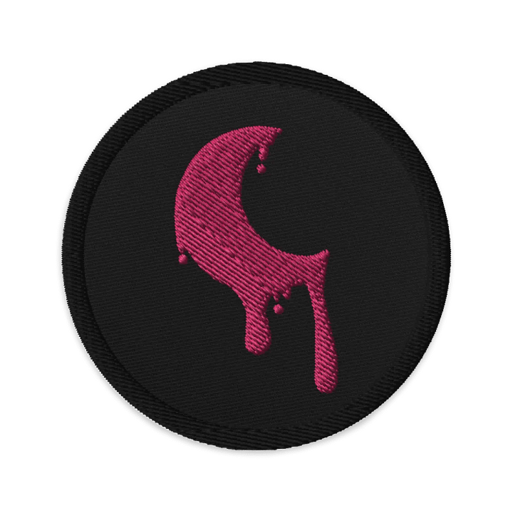 Pink Drippy Moon Circular Patch product image (1)
