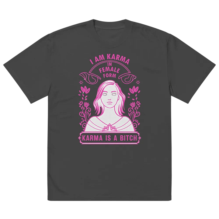 Karma-Inspired Oversized Faded T-Shirt product image (5)