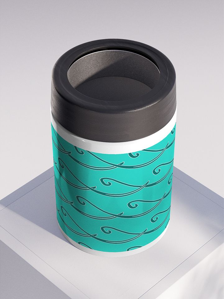 Party Time ! Teal Wave Stainless Steel Teal Koozie product image (2)