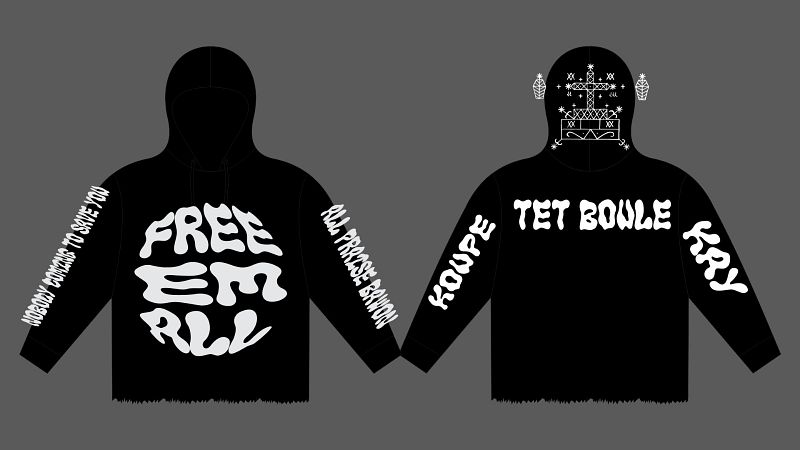 Free Em All (Bubble Print) Veve Hoodie (Pre-Orders) Limited Edition