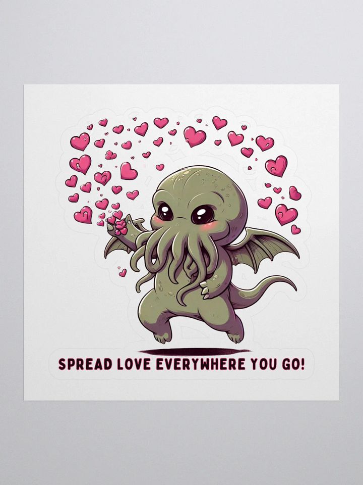 Spread Love Cthulhu Sticker! product image (1)