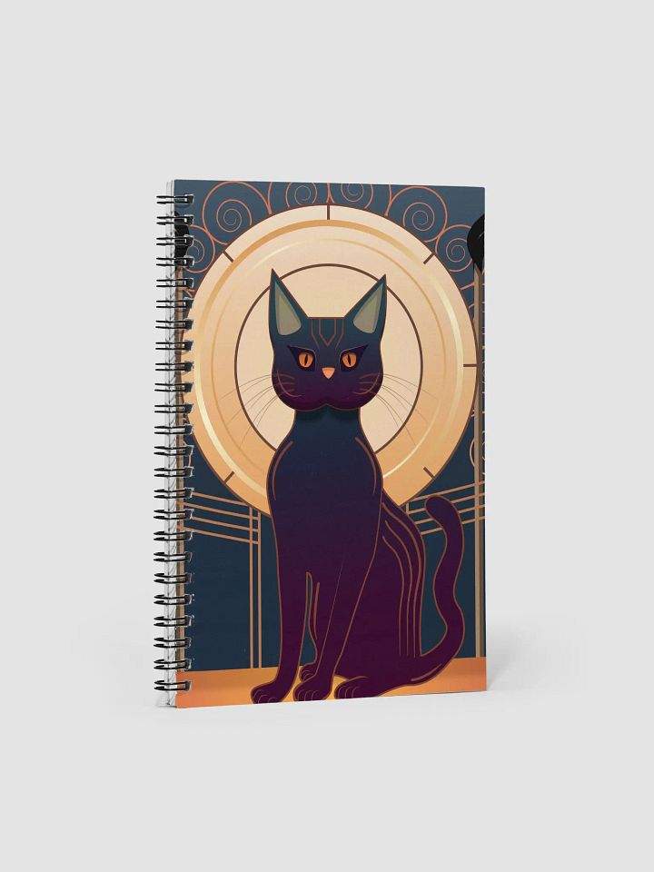 Art Deco Cat Notebook product image (1)
