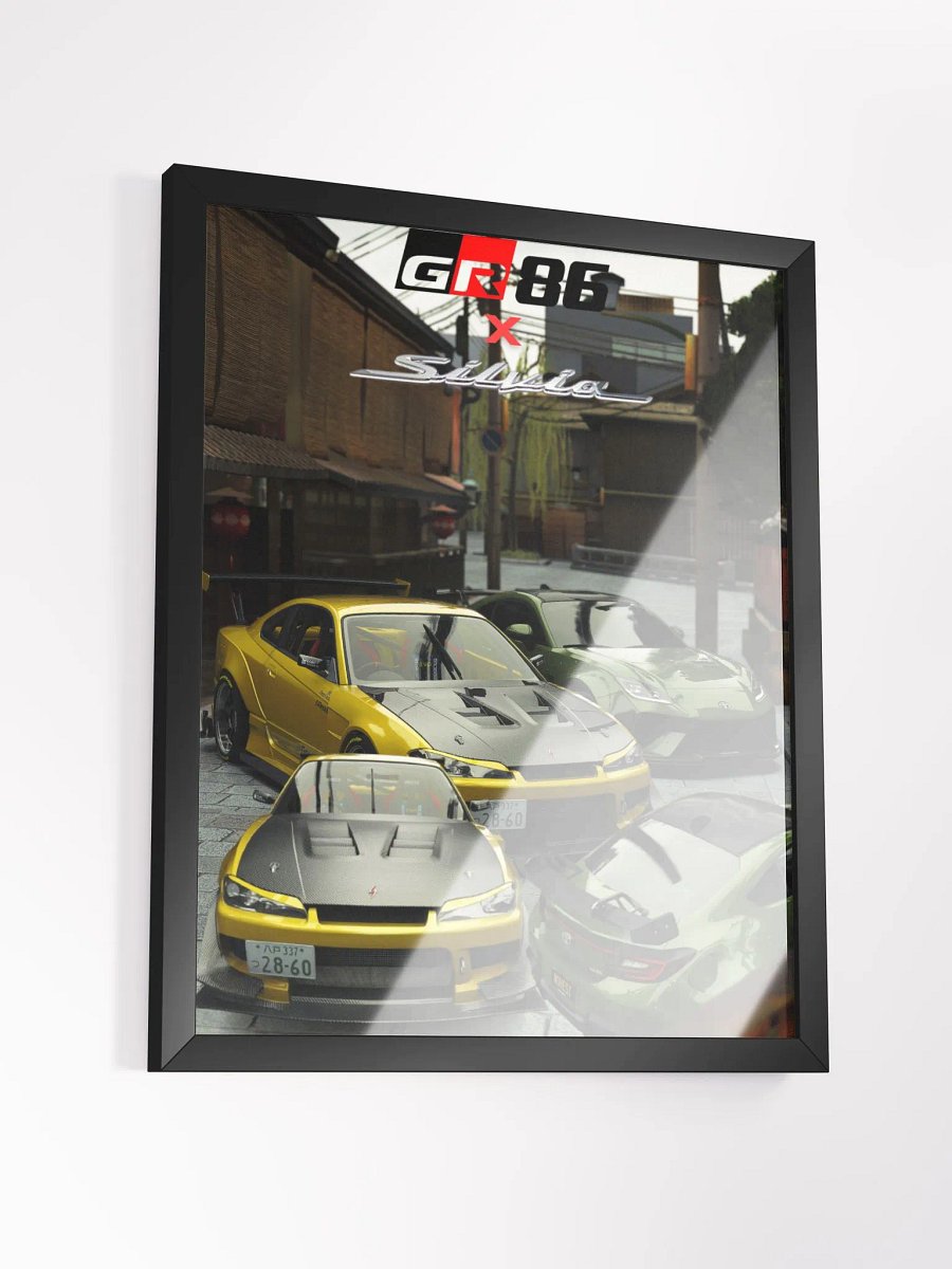 JDM Legends S15 X GR86 Framed Poster product image (3)