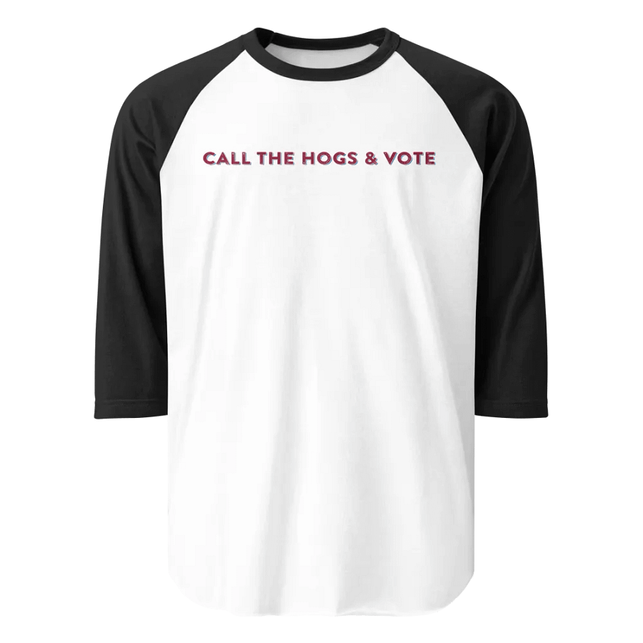 Call The Hogs and Vote Baseball T-Shirt product image (1)