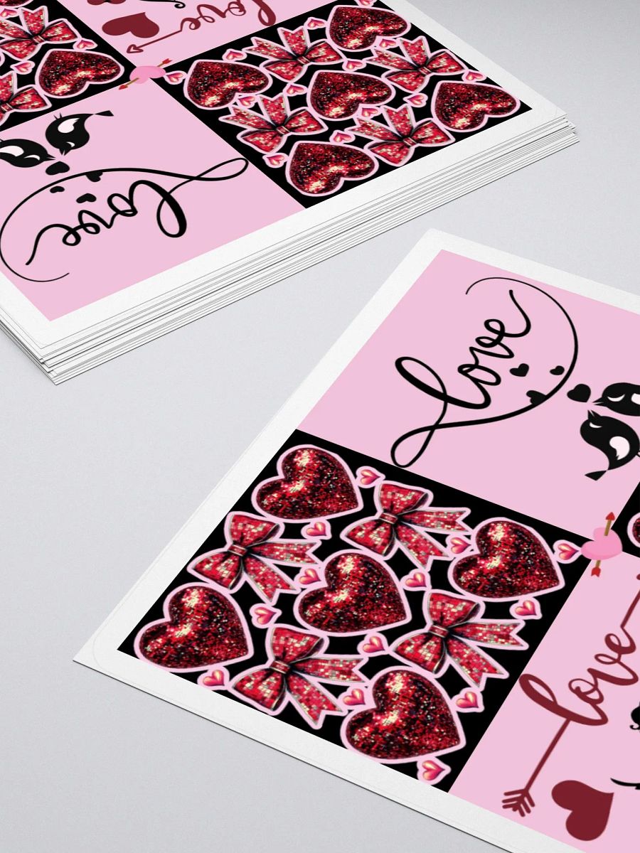 Lovebird Valentine's Kiss Cut Stickers product image (10)