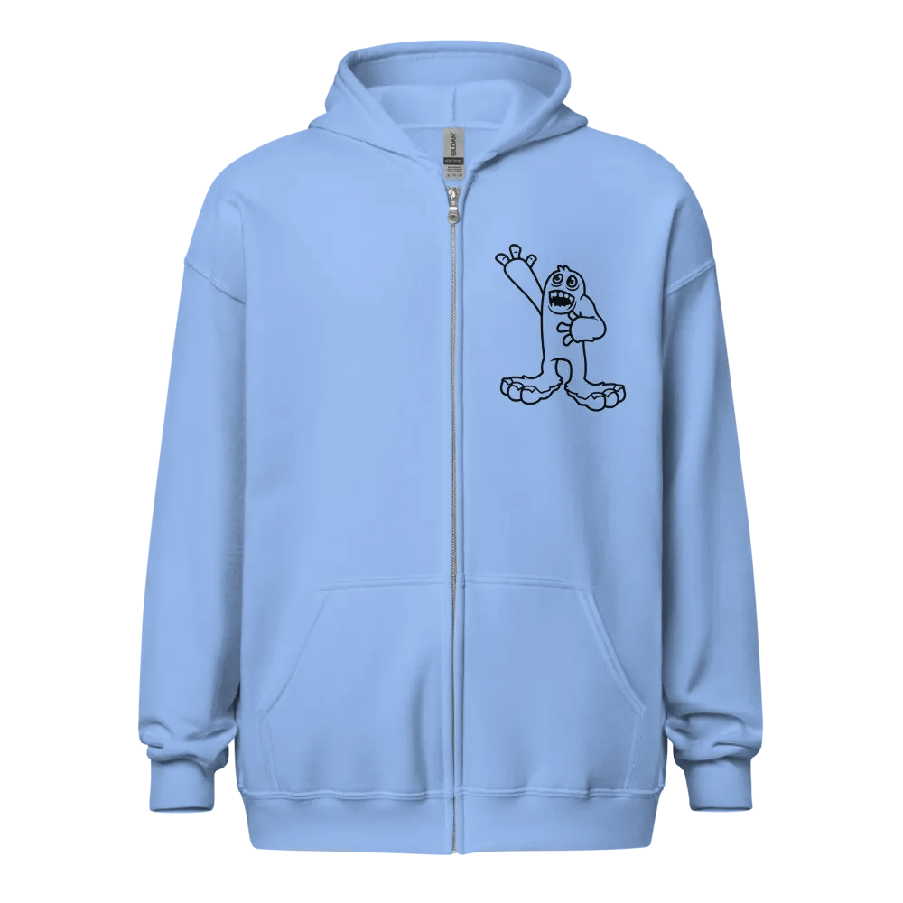 Mammott (Black on Light) Zip-up Hoodie product image (1)