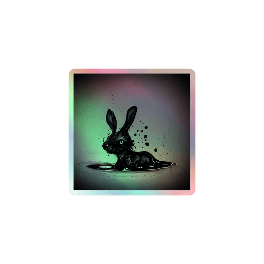 Fluid Rabbit Holographic Sticker Set product image (1)