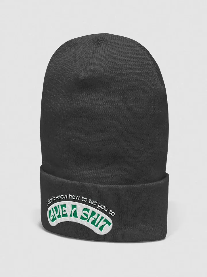 GIVE A SH*T cuffed beanie product image (12)