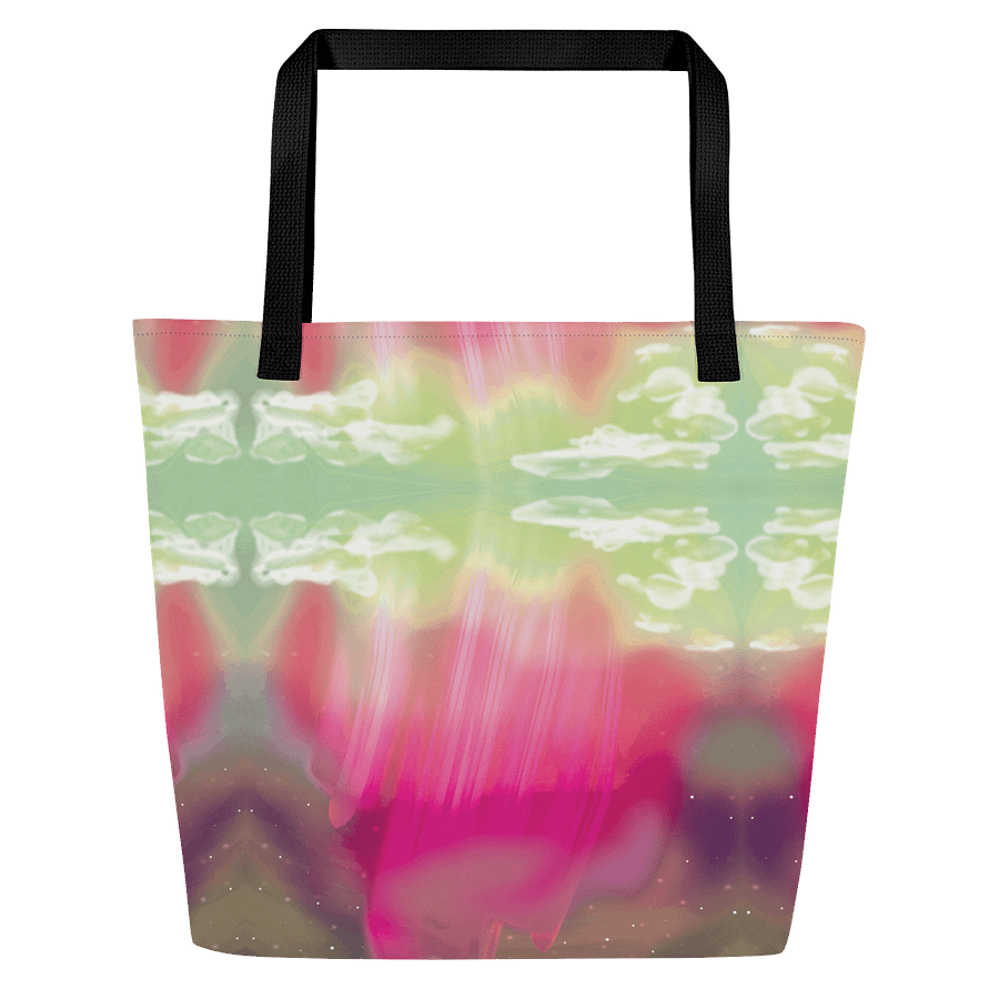 Aurora Borealis Dreamscape Tote Bag | Vivid Color Flow on Deep Night | by Monique Faella Designs™ product image (3)
