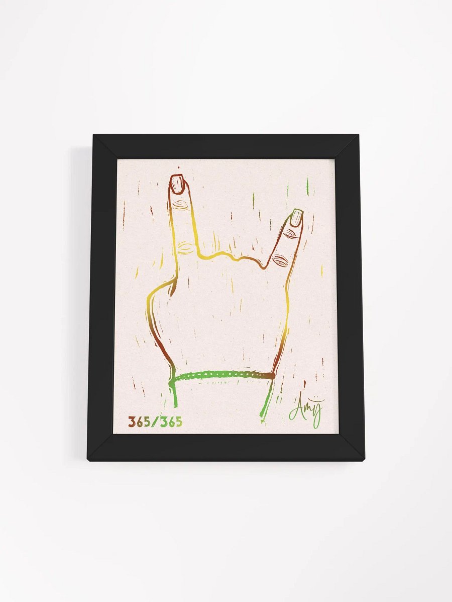 Linocut Rock On Art product image (1)
